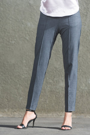 Slim Fit Corporate Pants - Grey